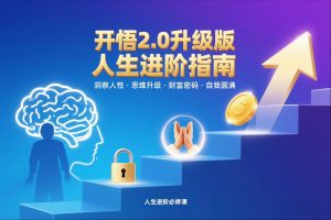 开悟2.0升级版人生进阶指南，洞察人性-思维升级-财富密码-自我圆满-理想项目库